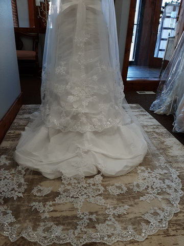 Ivory Cathedral Veil 2 tiers